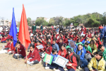 Thousands participated in Jagriti march; Minister  Bhagat flagged it off