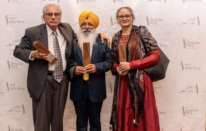 Balwinder Singh Grewal' short story "Dabolia"(The Diver) bags the first Dhahan prize while two other prizes go to Javed Boota and Arvinder Kaur for the short story anthologies.