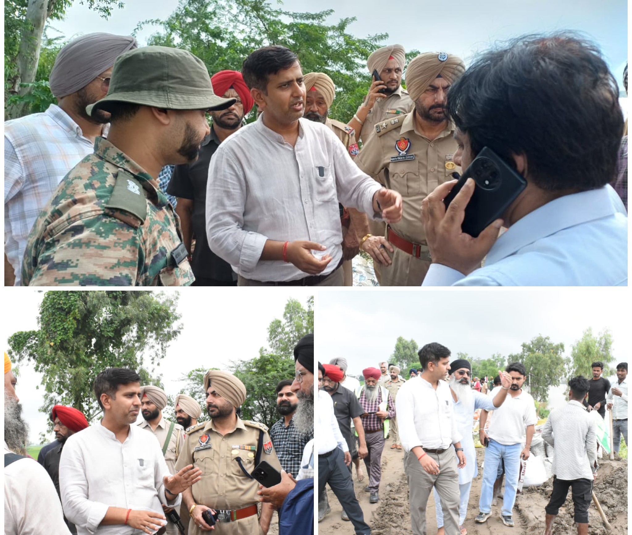 DC inspects flood-prone villages along River Satluj