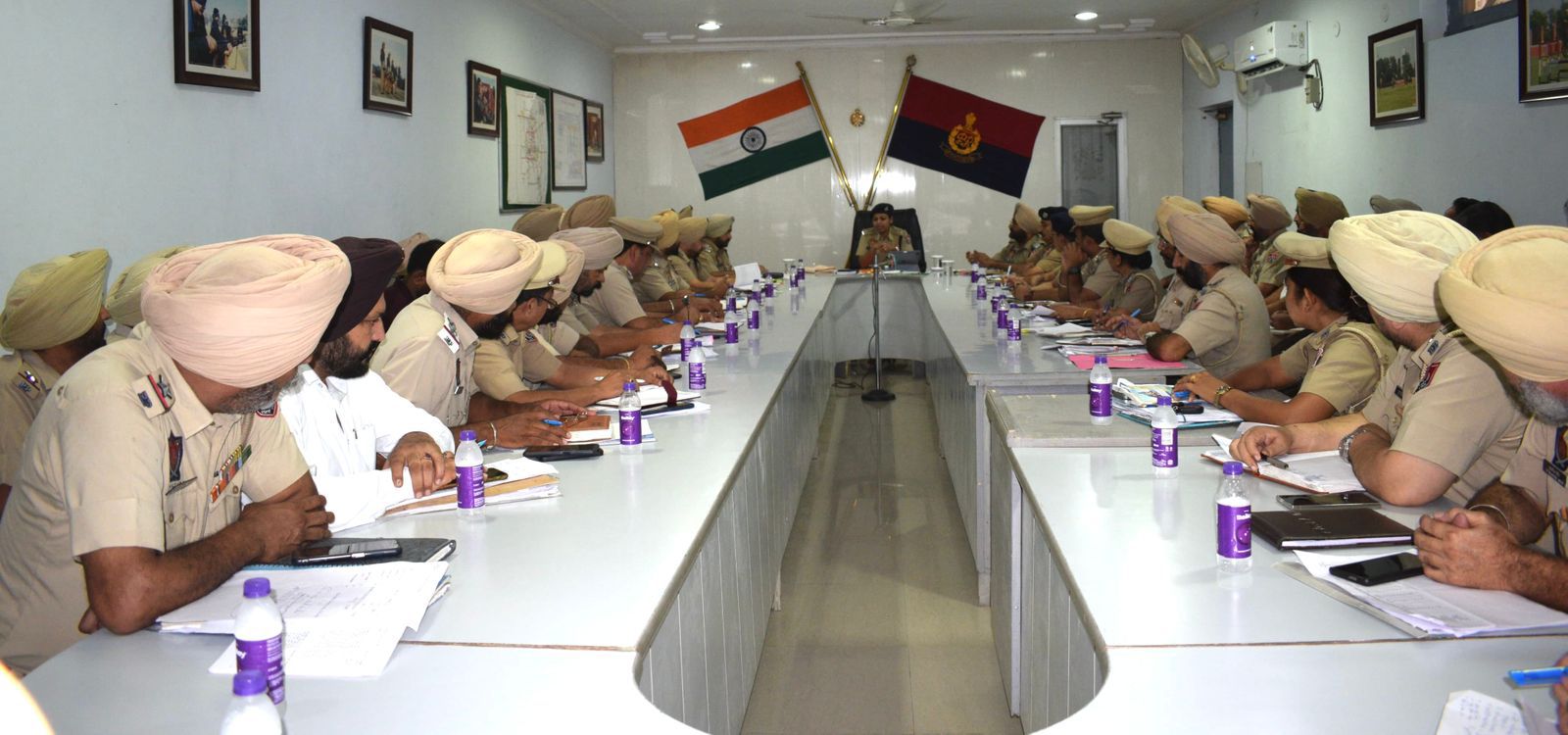 SP Faridkot holds crime meeting with district police officials