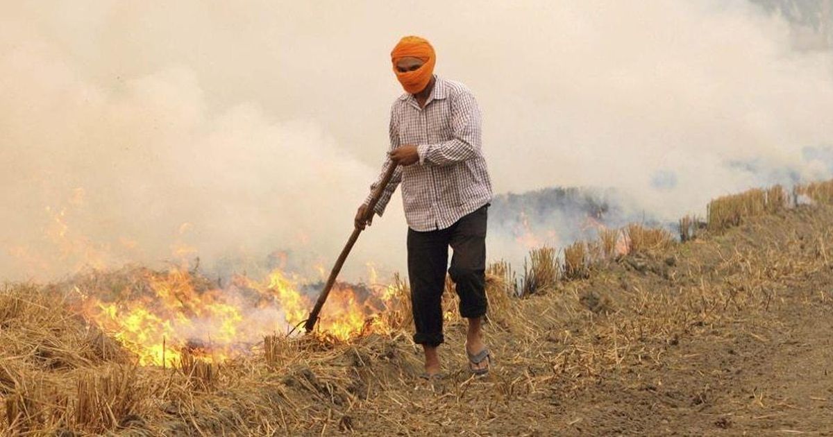 Unidentified farmers booked for burning paddy stubble fields.