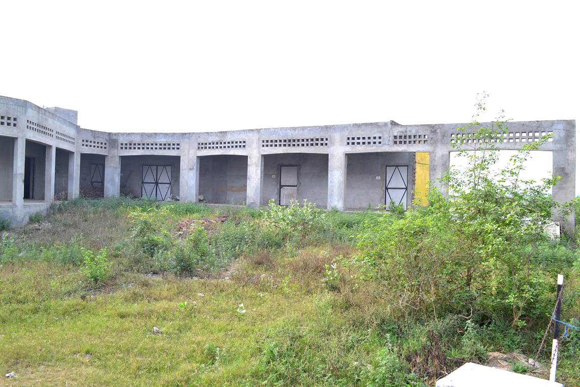 Construction of Nurmahal school building is not complete even after nine years.