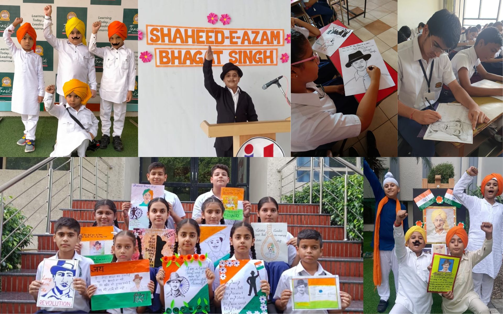 Innocent Hearts School organised various activities on the occasion of birth anniversary of  'Shaheed-e-Azam Bhagat Singh'