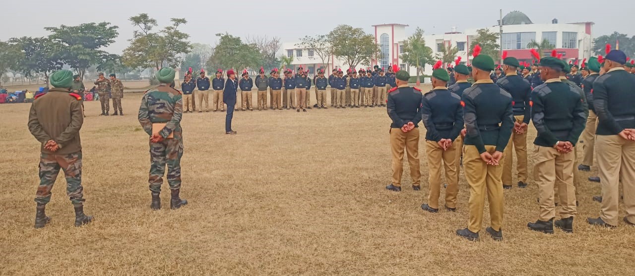 Army attachment camp of NCC cadets kicked off in Jalandhar.
