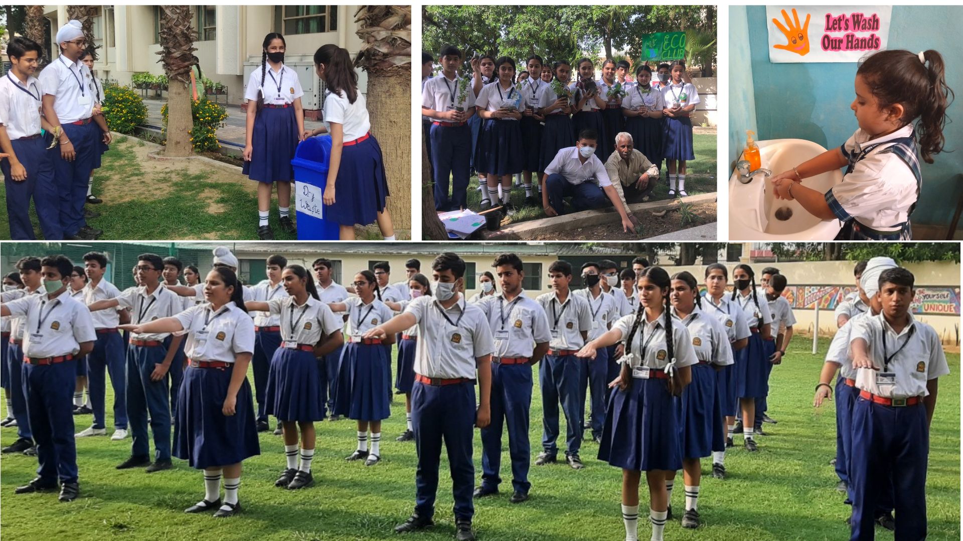 Students of Innocent Hearts take oath of cleanliness under, Swachh, Swasth and Sashakt Bharat