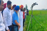 Cabinet Minister Dr. Inderbir Singh Nijjar visited fields of Sadhugarh progressive farmer and urged other farmers to emulate his example