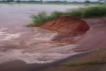 Canal breach in Nakodar village inundates fields.