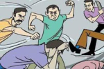 Four booked for assaulting villager