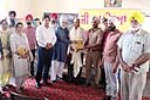 Punjabi Sahitya Sabha Tapa's poet Darbar and Rubru took place at Holy Angels School