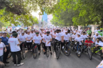 Chairman, DC flag off cyclathon to mark Gandhi Jayanti, promote cleanliness