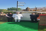 Speaker unveils the statue of Maharaja Ranjit Singh in West Point School Sandhwan