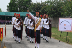 Army band display at Junge Azadi Memorial