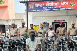 Thief arrested with 7 stolen motorcycles.