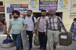 133 Polling parties dispatched to polling stations with election material for Municipal Council and Nagar Panchayat elections;DC