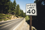 Speed limits for vehicles introduced.  