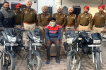 Motorcycles thief arrested; four two-wheelers recovered
