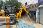 Jalandhar rural police demolish  illegal construction of drug peddler