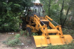 Unidentified booked for illegal sand mining.