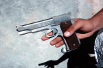 Villager arrested with illegal firearm.  